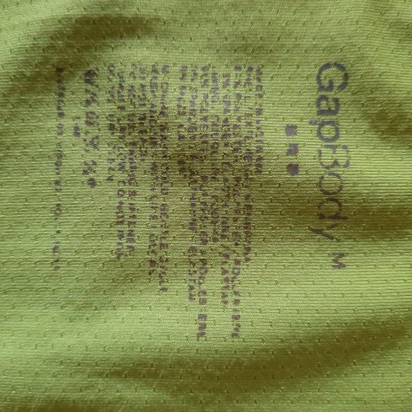 GAP Body Racerback Tank/Top NeonGreen Size Medium - Picture 3 of 5